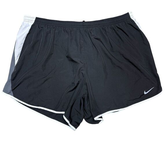 Nike Tempo Womens 6" Shorts Plus Size 2X Black Gray - Picture 1 of 10
